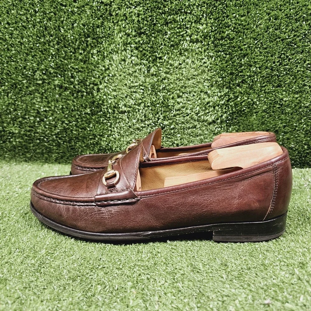 Cole Haan Horsebit Brown Leather Slip On Dress Loafers Mens Size 10 M